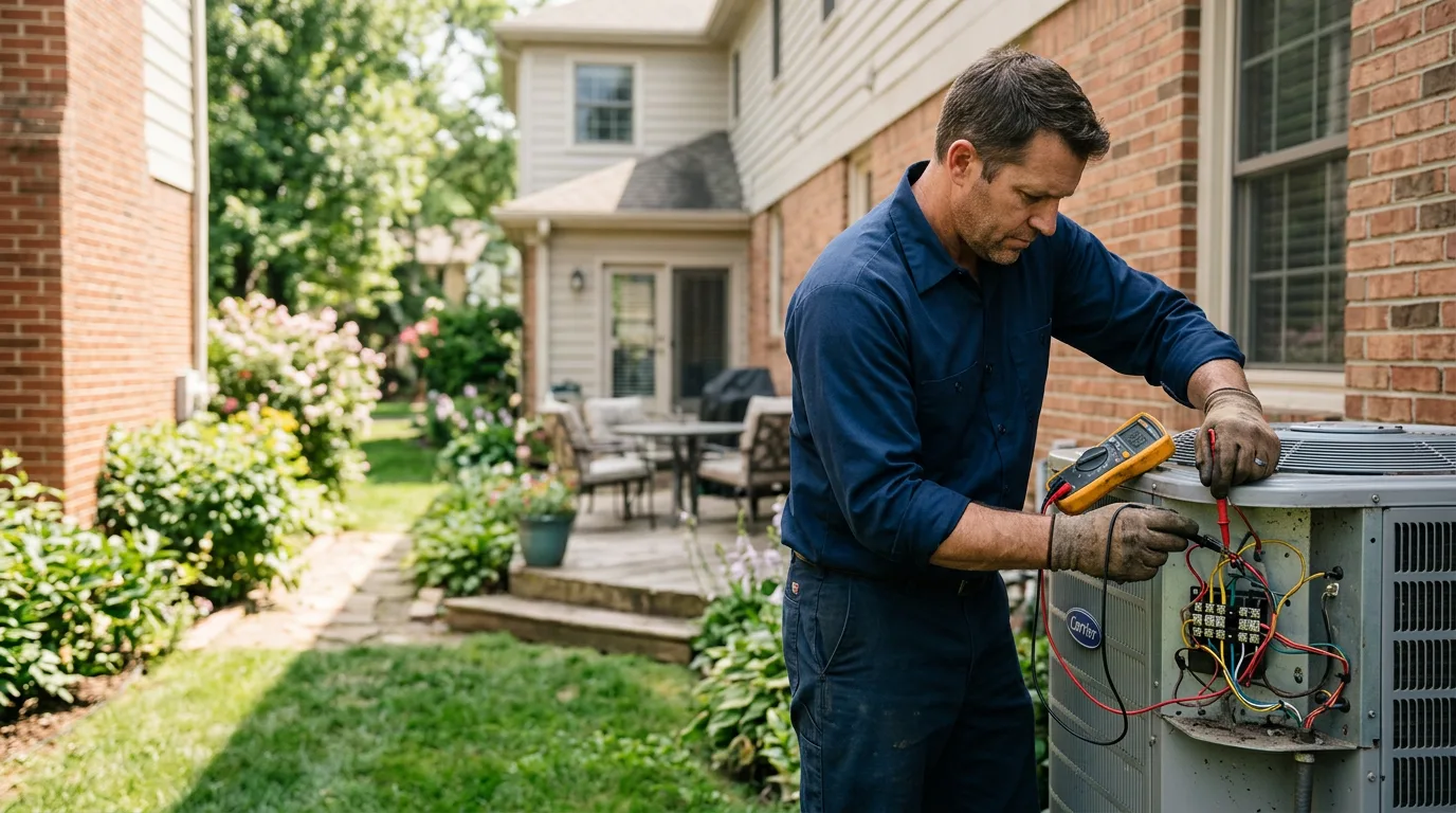 HVAC technician working near Kiefer, OK